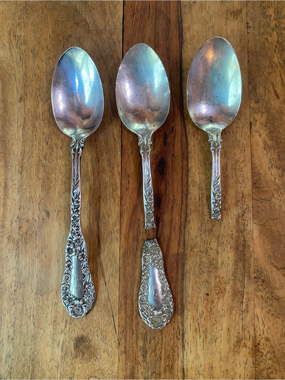 40 grams Dominick & Haff No 10 PAT. 96 (1896) Sterling Silver spoon Monogram F